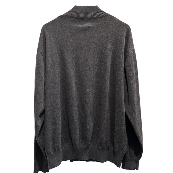 F/X Fusion Gray Knit 1/4 Zip Pullover Sweater Men’s XXL - Picture 3 of 7